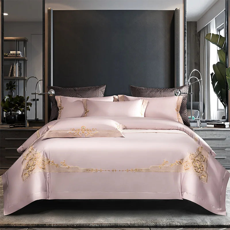 Cleopatra White Luxury Egyptian Cotton Bedding Set