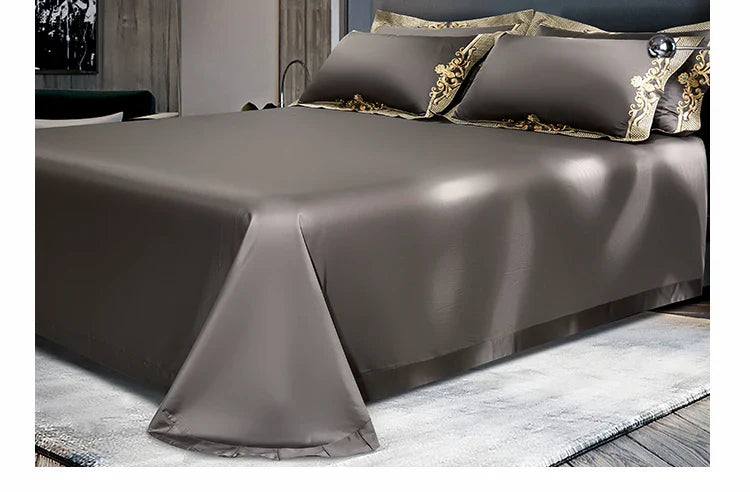 Cleopatra Dark Blue Luxury Egyptian Cotton Bedding Set