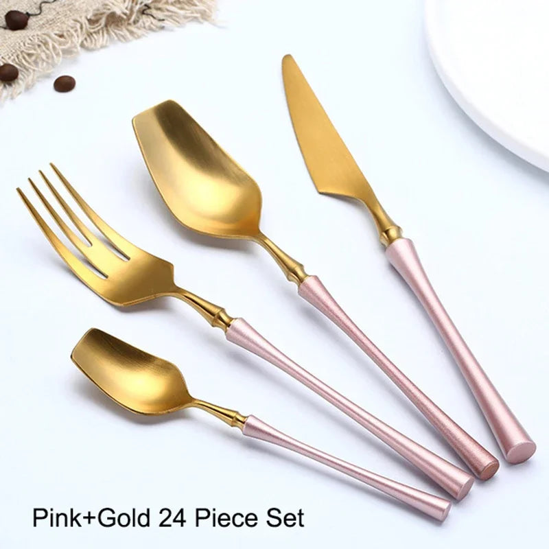 Florence Gold Cutlery Set