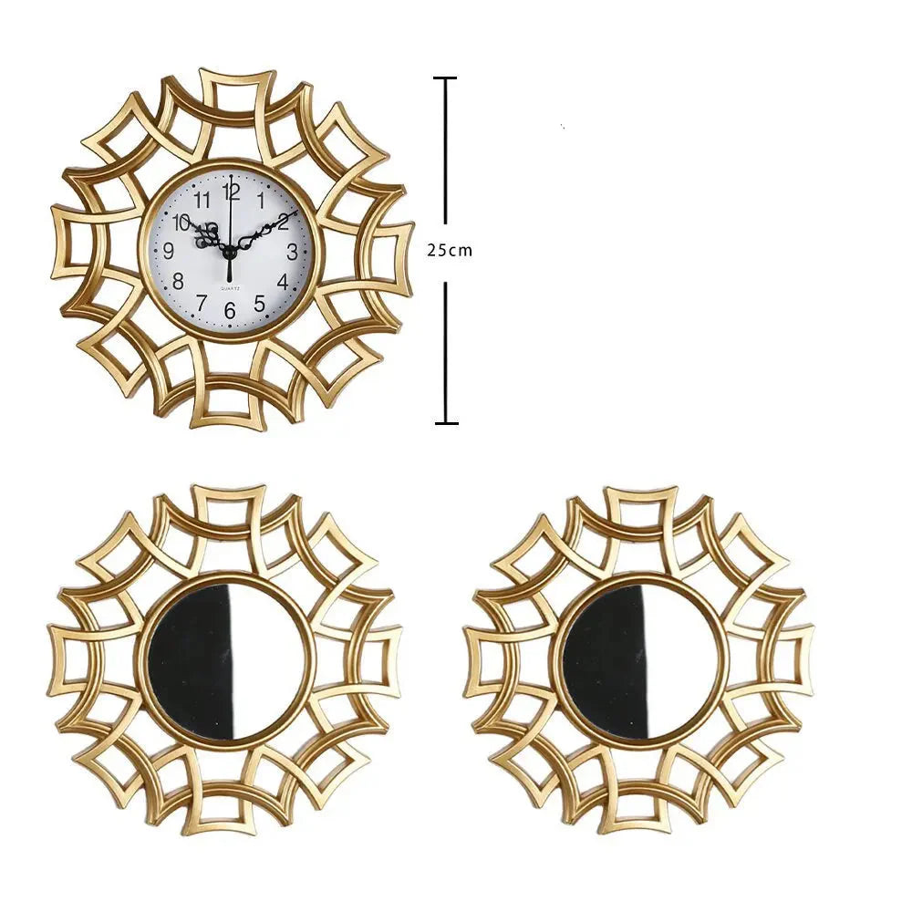 Elegant Antique Luxury Clocks (3 Pcs)