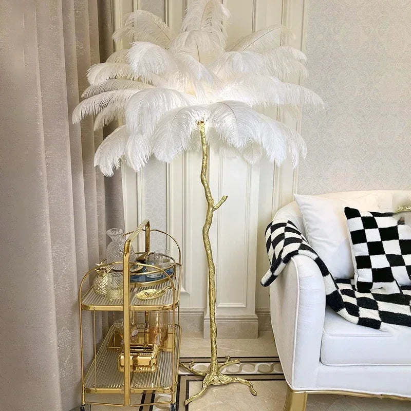 Palmera Luxury Feather Floor Lamp