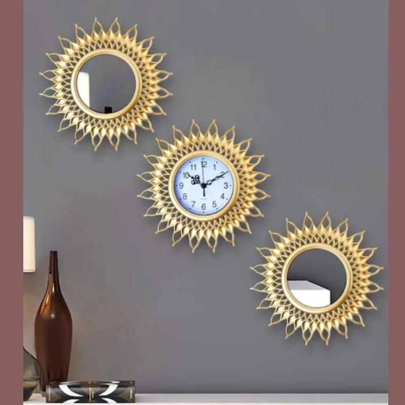 Elegant Antique Luxury Clocks (3 Pcs)