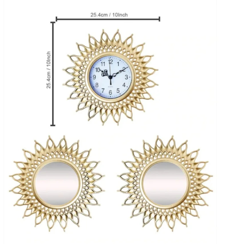Elegant Antique Luxury Clocks (3 Pcs)