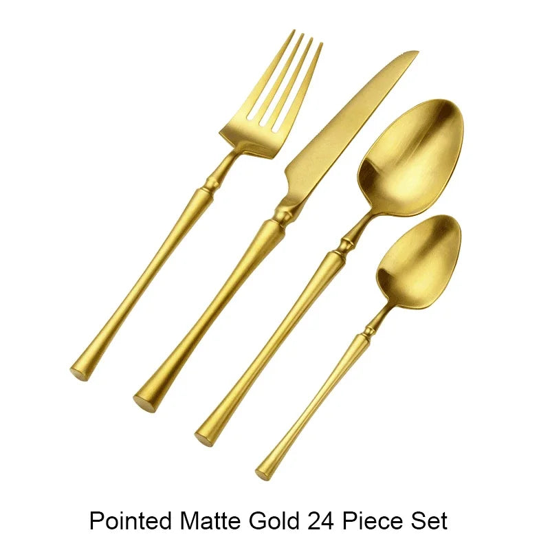 Florence Gold Cutlery Set
