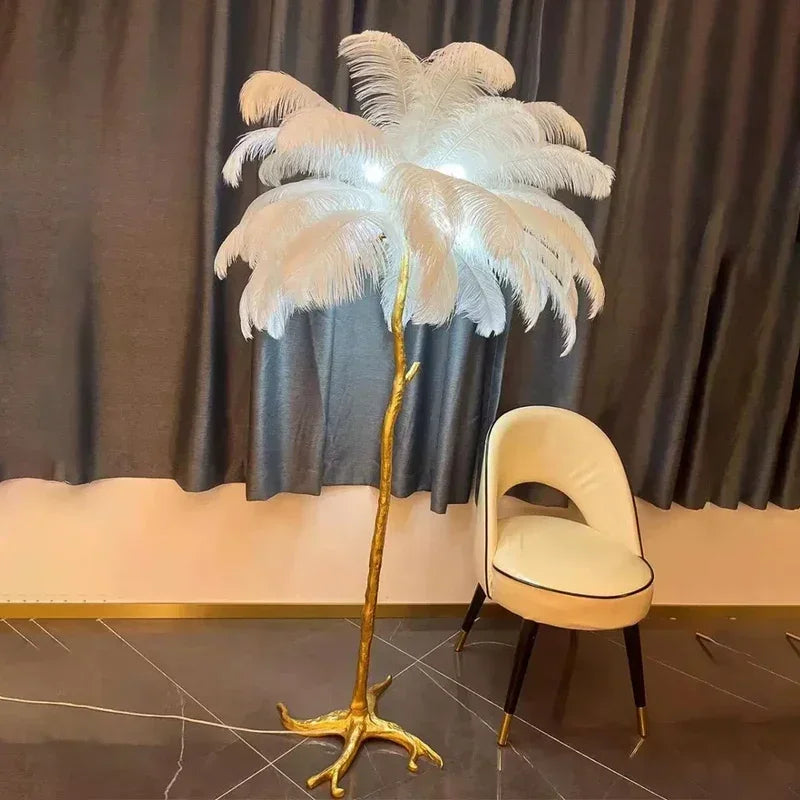 Palmera Luxury Feather Floor Lamp