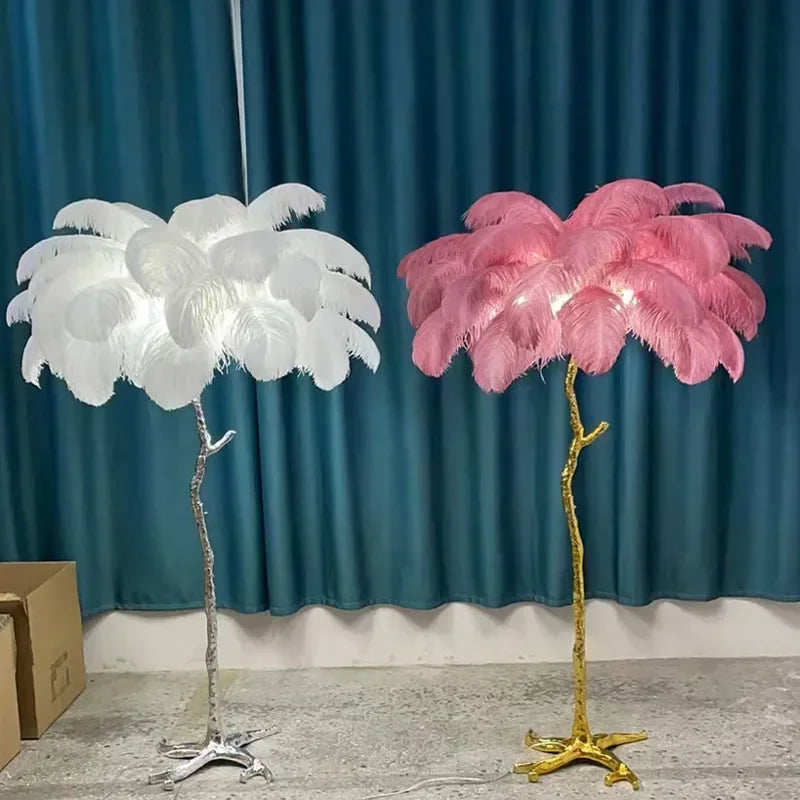 Palmera Luxury Feather Floor Lamp