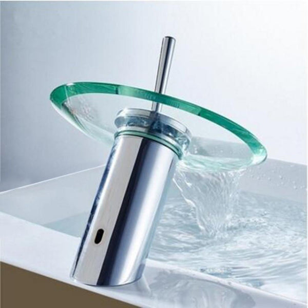Cascada - Glass waterfall bathroom faucet