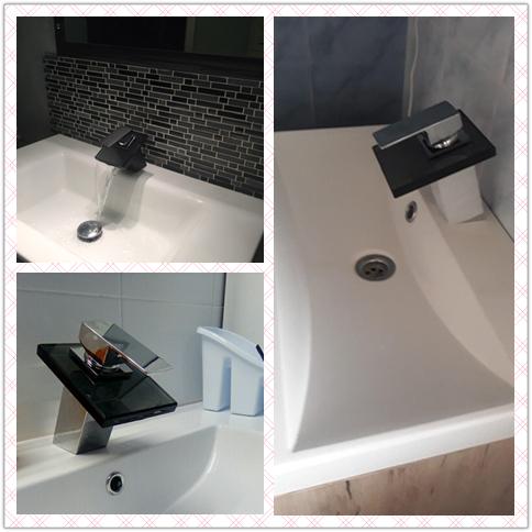 Belva - Solid Glass Bathroom Mixer
