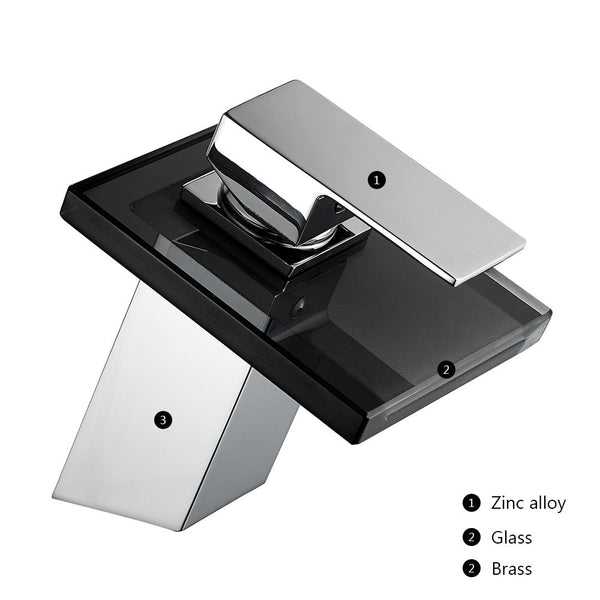 Belva - Solid Glass Bathroom Mixer