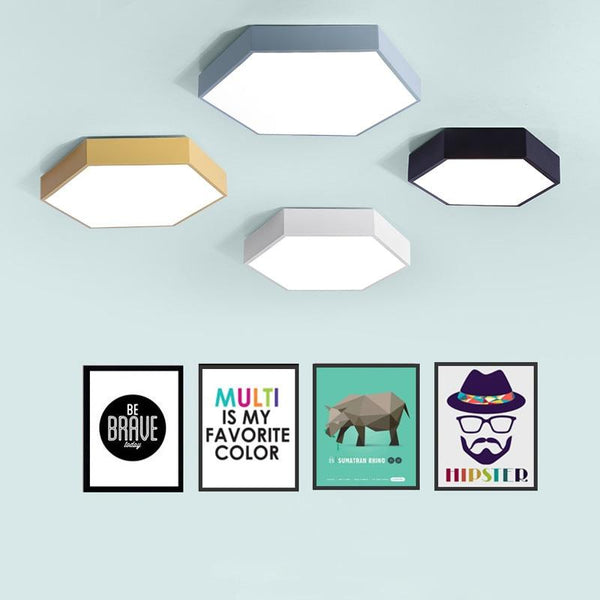Hex Ceiling Light