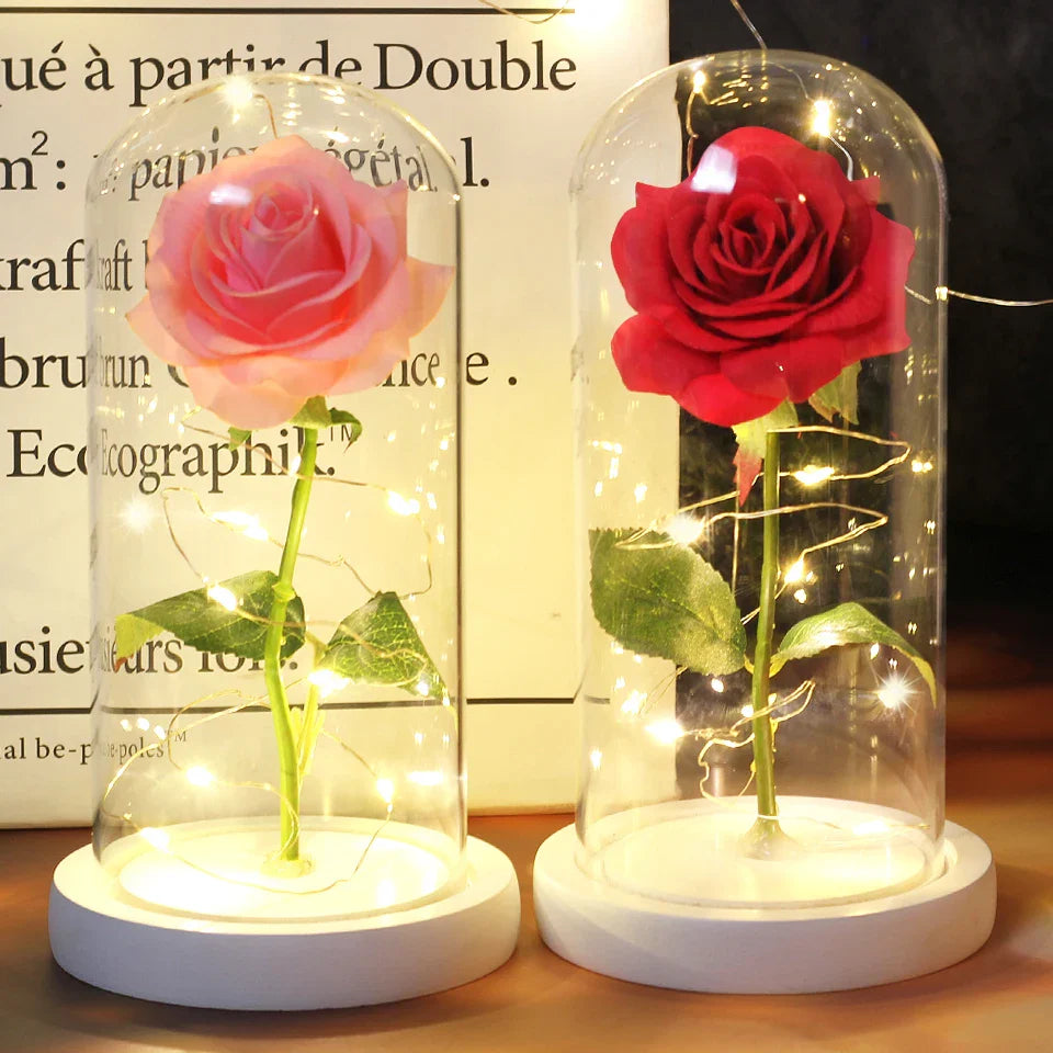 LED  Galaxy Rose With Lights