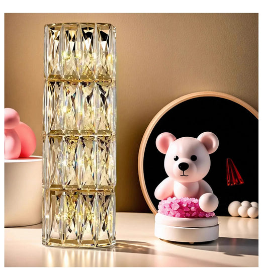 Modern Gold Chrome Crystal Wall Light