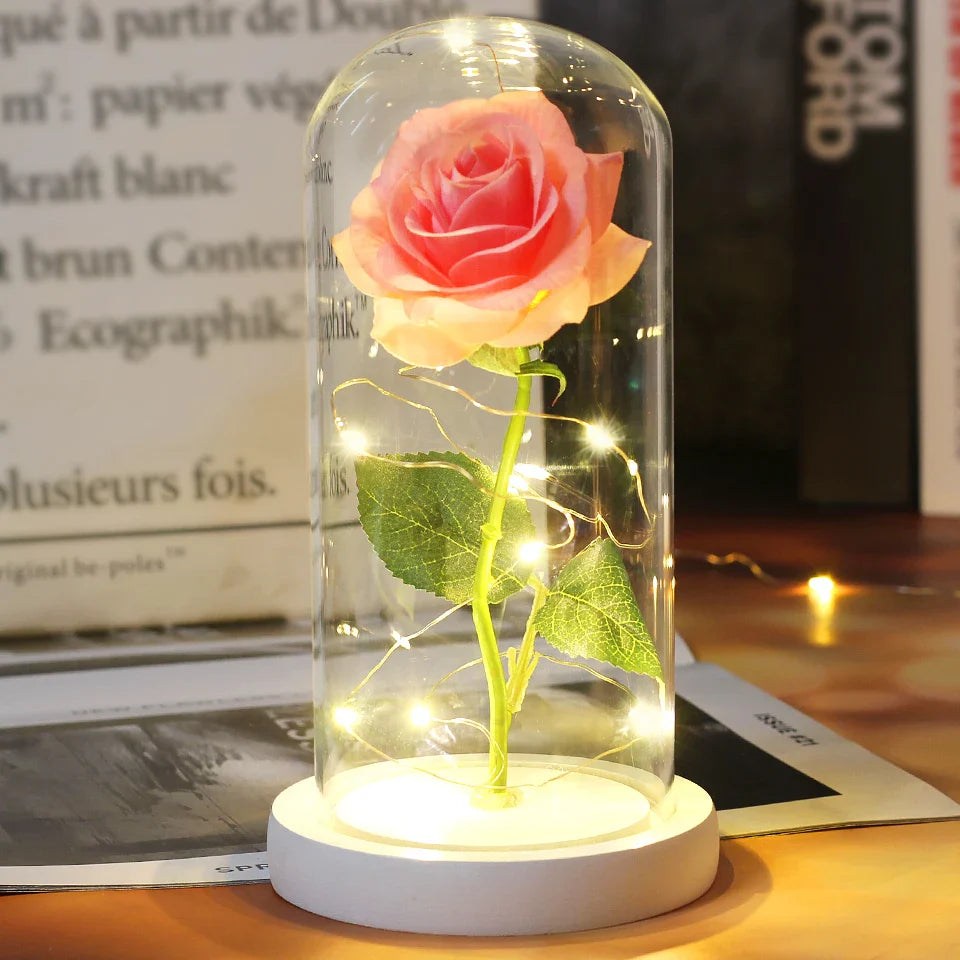 LED  Galaxy Rose With Lights