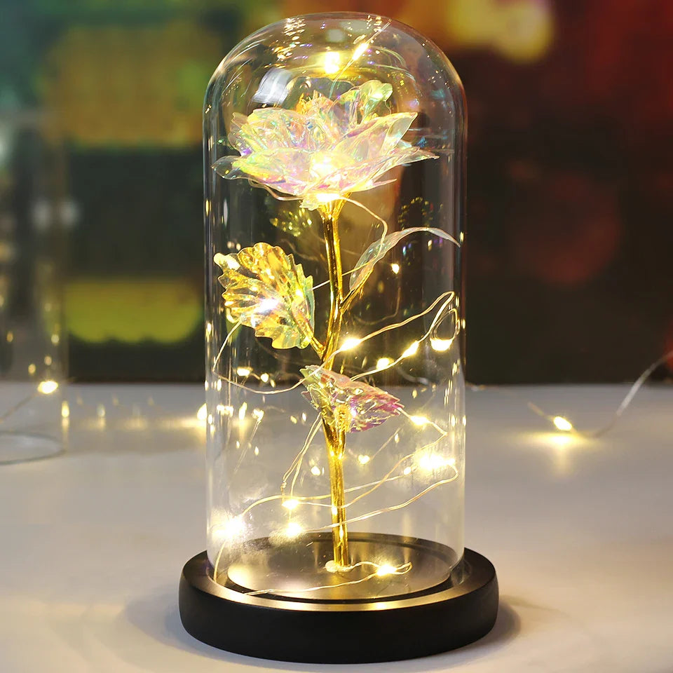 LED  Galaxy Rose With Lights