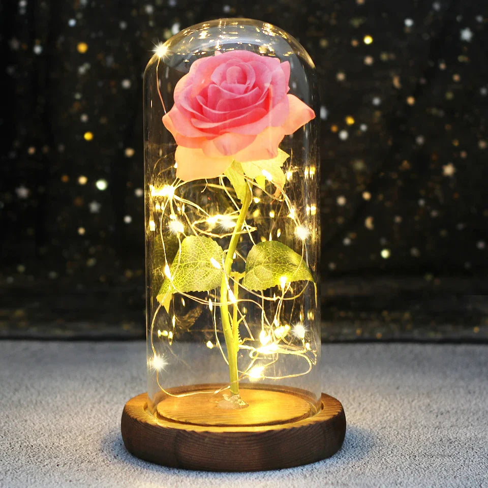 LED  Galaxy Rose With Lights