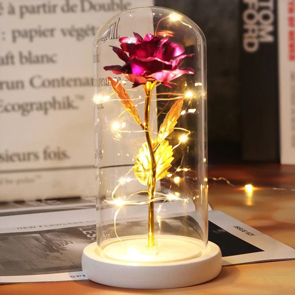 LED  Galaxy Rose With Lights