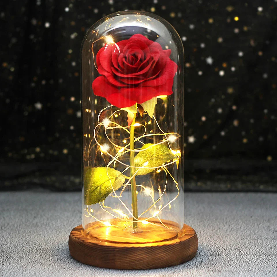 LED  Galaxy Rose With Lights