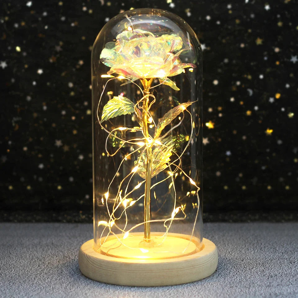 LED  Galaxy Rose With Lights