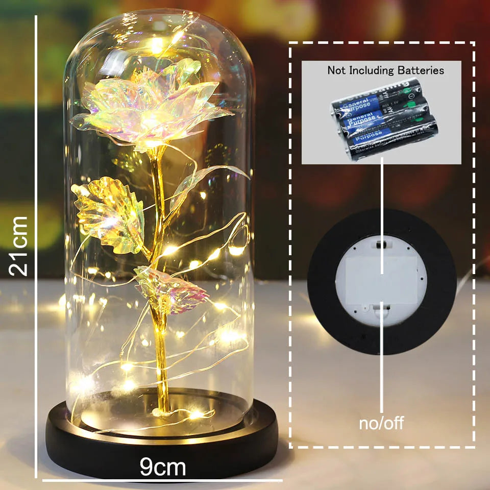 LED  Galaxy Rose With Lights