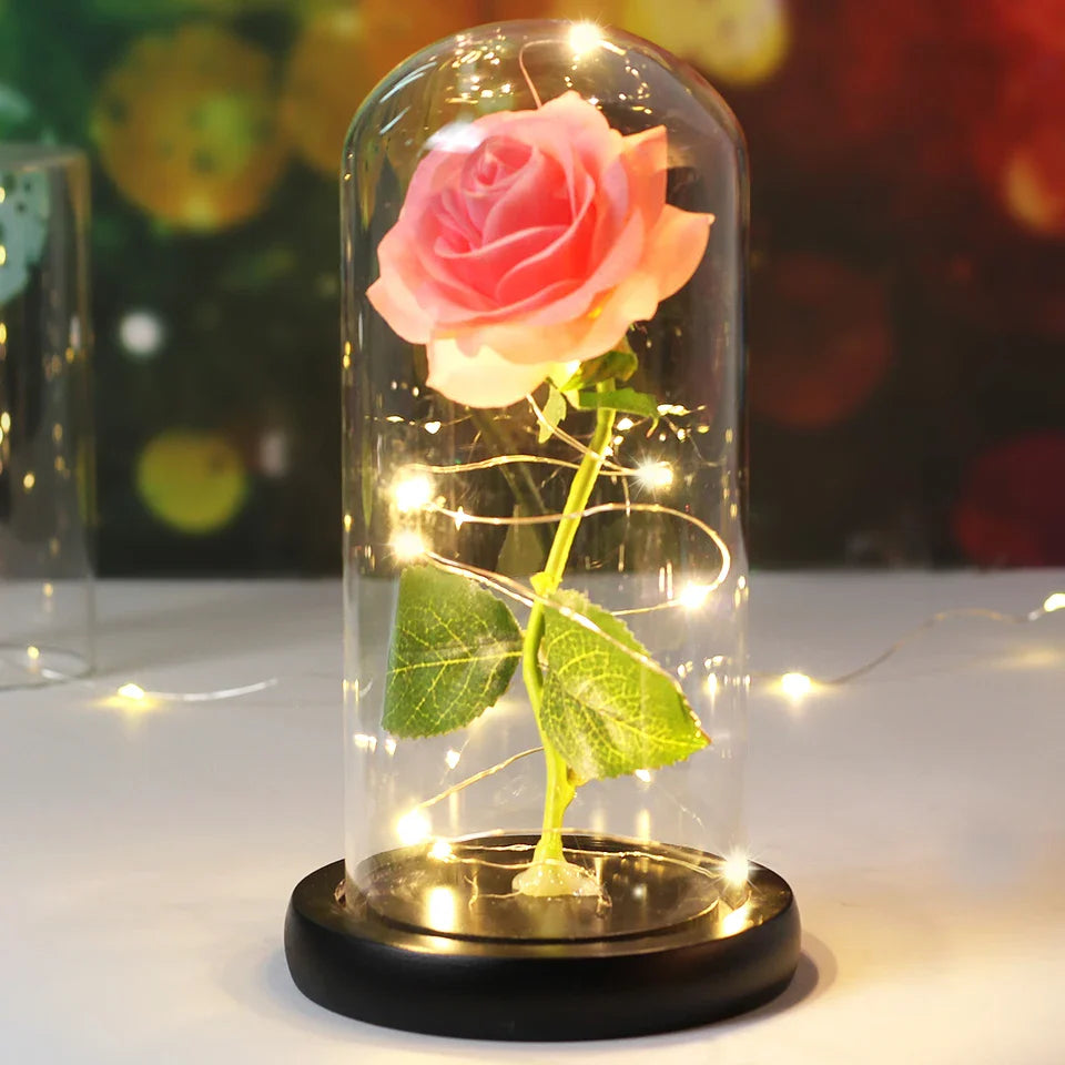 LED  Galaxy Rose With Lights