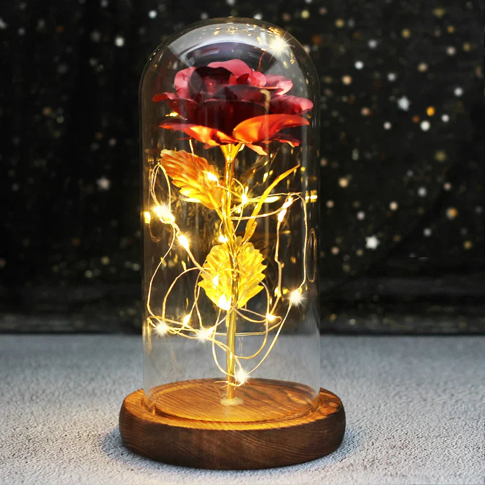 LED  Galaxy Rose With Lights