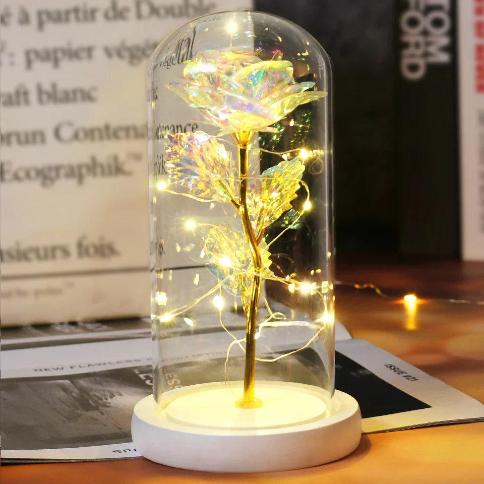 LED  Galaxy Rose With Lights