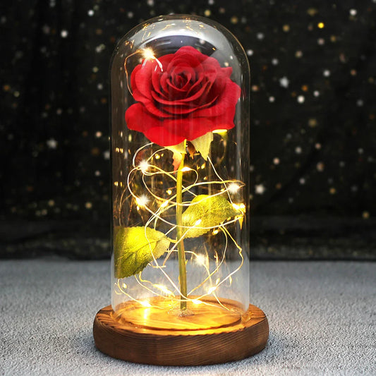 LED  Galaxy Rose With Lights