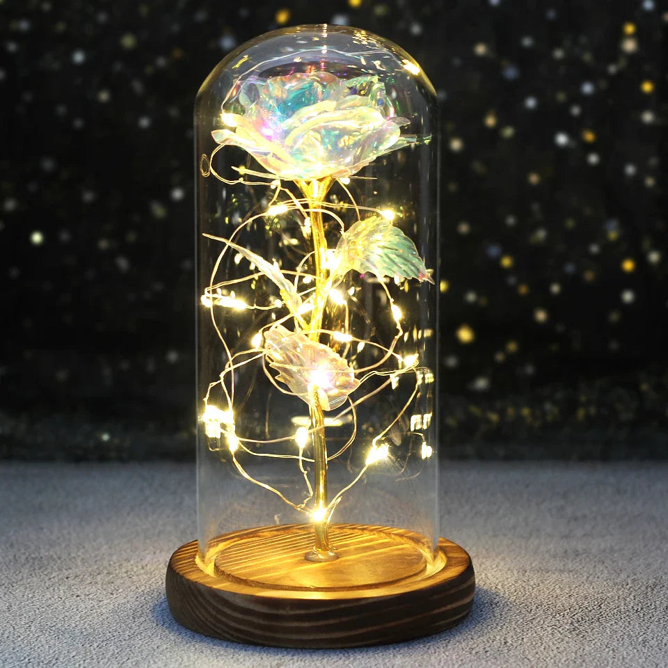 LED  Galaxy Rose With Lights