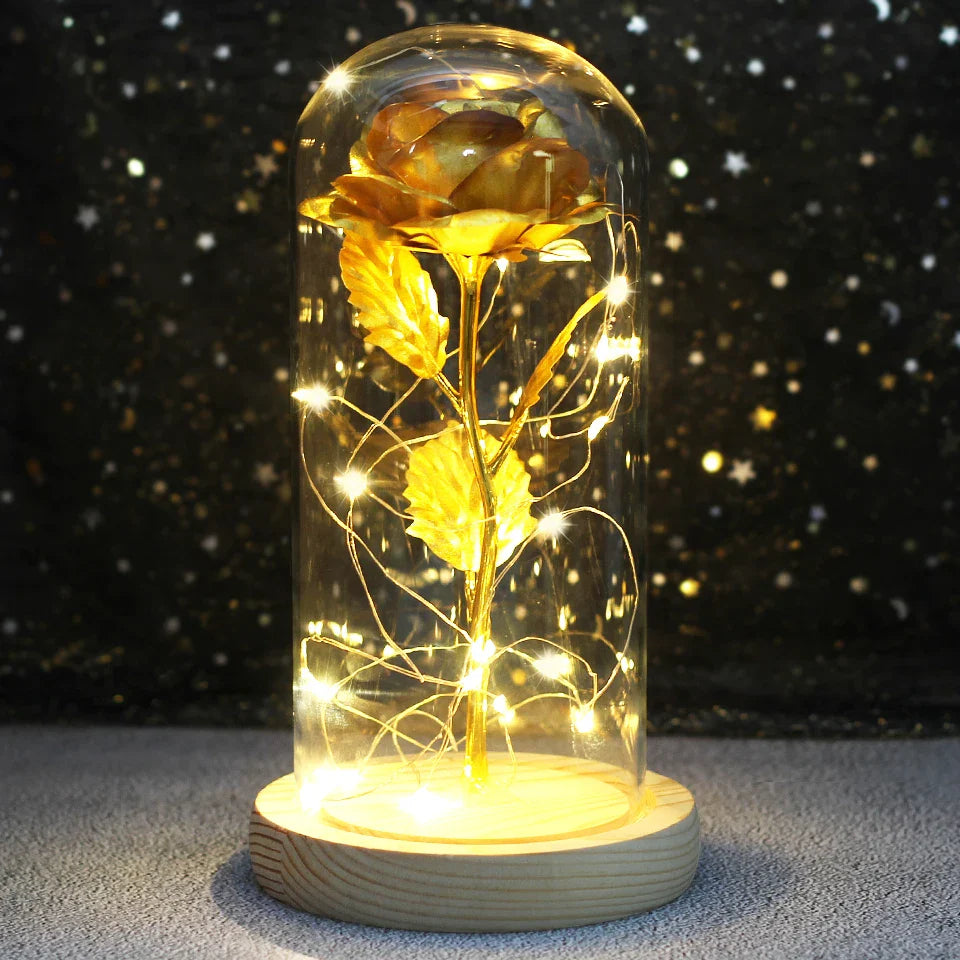 LED  Galaxy Rose With Lights